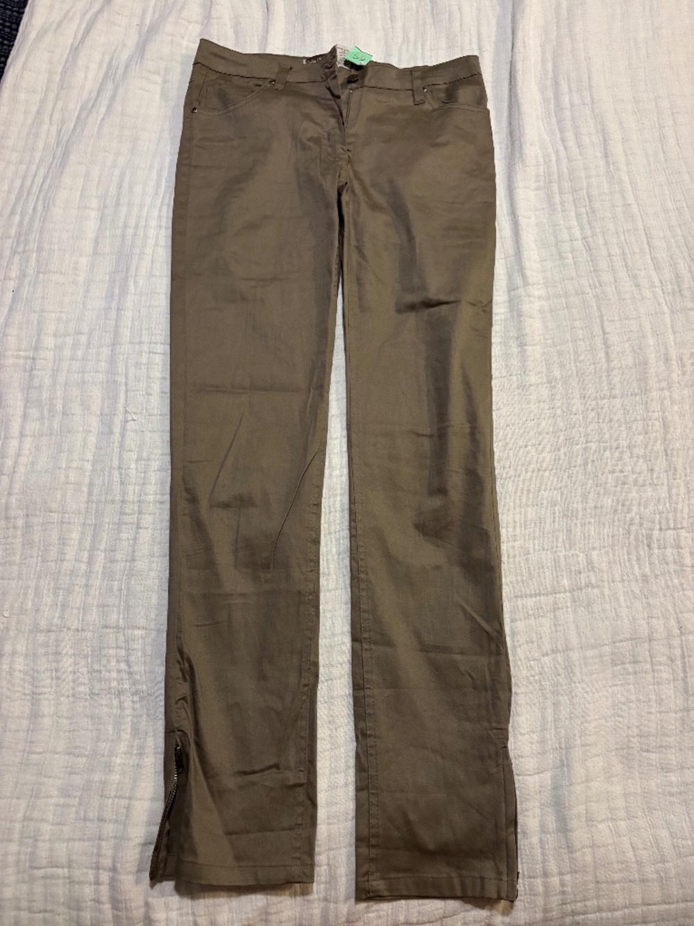 Gold Flava Womans Green Pants, Size 12